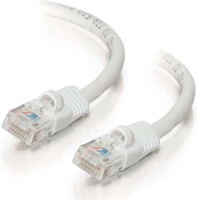 C2G 24046 Cat5e Cable - Snagless Unshielded Ethernet Network Patch Cable, White (50 Feet, 15.24 Meters)