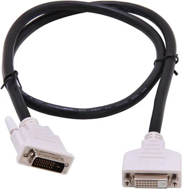 Alt view image 2 of 3 - C2G 26913 DVI-D M/F Dual Link Digital Video Extension Cable, Black (3.3 Feet, 1 Meter)