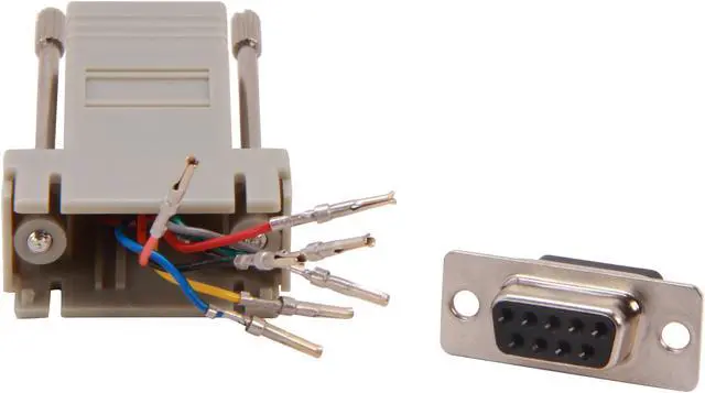 Alt view image 2 of 5 - C2G 02941 RJ45 to DB9 Female Serial RS232 Modular Adapter, Gray