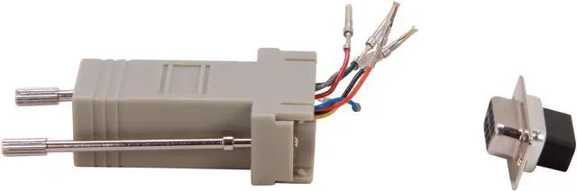 Alt view image 3 of 5 - C2G 02941 RJ45 to DB9 Female Serial RS232 Modular Adapter, Gray