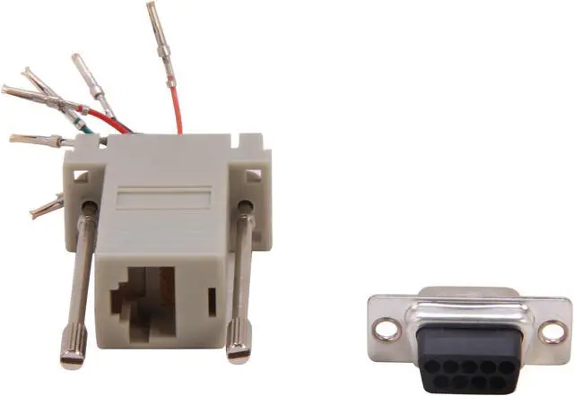 Alt view image 4 of 5 - C2G 02941 RJ45 to DB9 Female Serial RS232 Modular Adapter, Gray