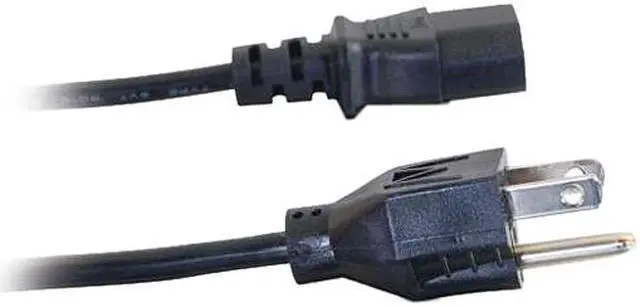 Alt view image 3 of 5 - C2G 03133 18 AWG Shielded Universal Power Cord - NEMA 5-15P to IEC320C13, TAA Compliant, Black (6 Feet, 1.82 Meters)