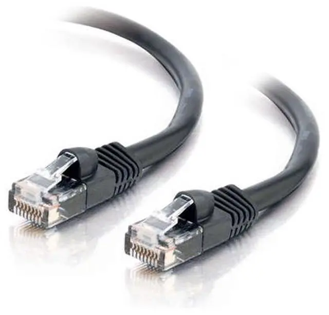 Main image of C2G 15180 Cat5e Cable - Snagless Unshielded Ethernet Network Patch Cable, Black (3 Feet, 0.91 Meters)