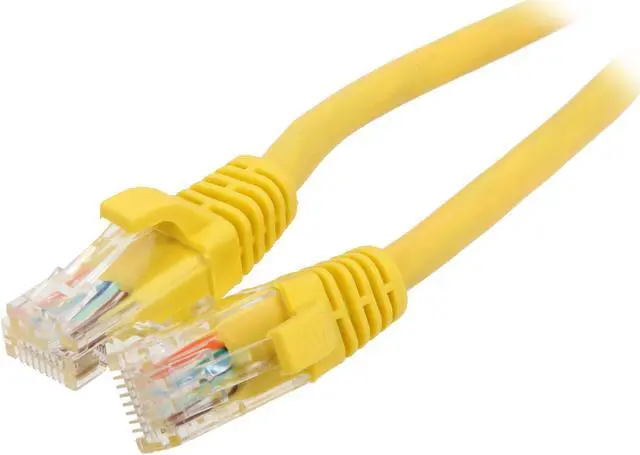 Main image of C2G 15210 Cat5e Cable - Snagless Unshielded Ethernet Network Patch Cable, Yellow (14 Feet, 4.26 Meters)