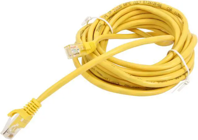 Alt view image 2 of 3 - C2G 15210 Cat5e Cable - Snagless Unshielded Ethernet Network Patch Cable, Yellow (14 Feet, 4.26 Meters)