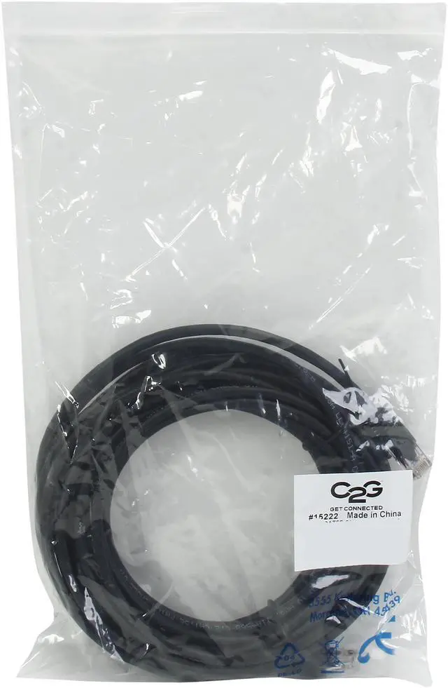 Alt view image 3 of 3 - C2G 15222 Cat5e Cable - Snagless Unshielded Ethernet Network Patch Cable, Black (25 Feet, 7.62 Meters)
