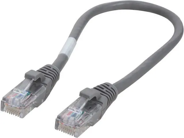 Main image of C2G 24814 Cat5e Cable - Snagless Unshielded Ethernet Network Patch Cable, Gray (1 Foot, 0.30 Meters)