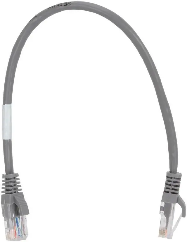 Alt view image 2 of 3 - C2G 24814 Cat5e Cable - Snagless Unshielded Ethernet Network Patch Cable, Gray (1 Foot, 0.30 Meters)