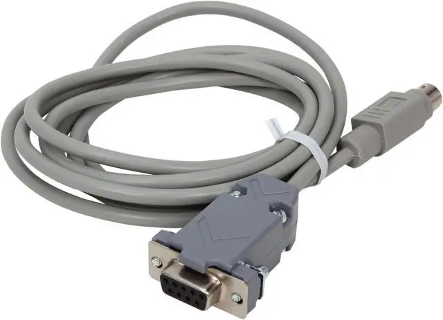 Alt view image 2 of 3 - C2G 25041 DB9 Female to 8-Pin Mini-DIN Serial RS232 Male Adapter Cable, Grey (6 Feet, 1.82 Meters)