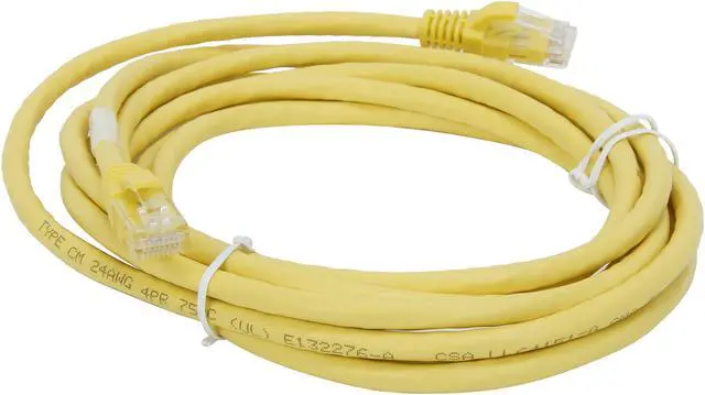 Alt view image 2 of 3 - C2G 27193 Cat6 Cable - Snagless Unshielded Ethernet Network Patch Cable, Yellow (10 Feet, 3.04 Meters)