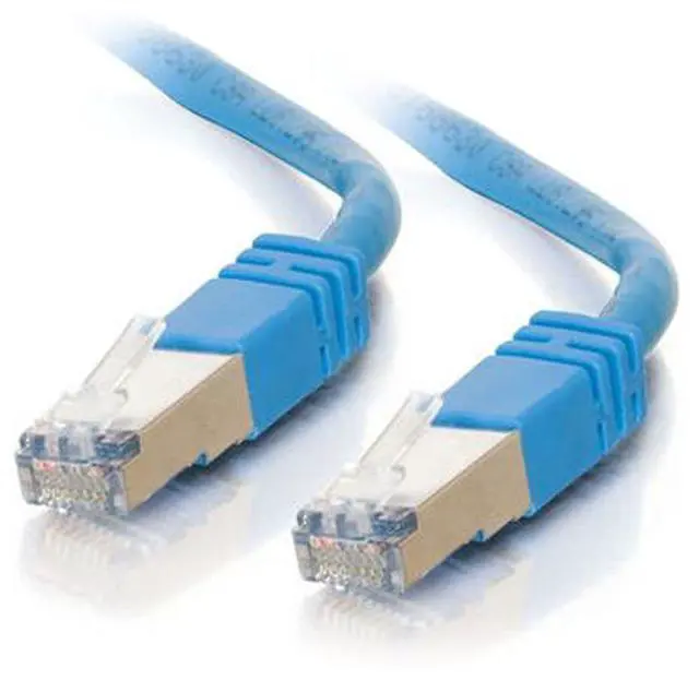 Main image of C2G 27256 Cat5e Cable - Snagless Shielded Ethernet Network Patch Cable, Blue (10 Feet, 3.04 Meters)