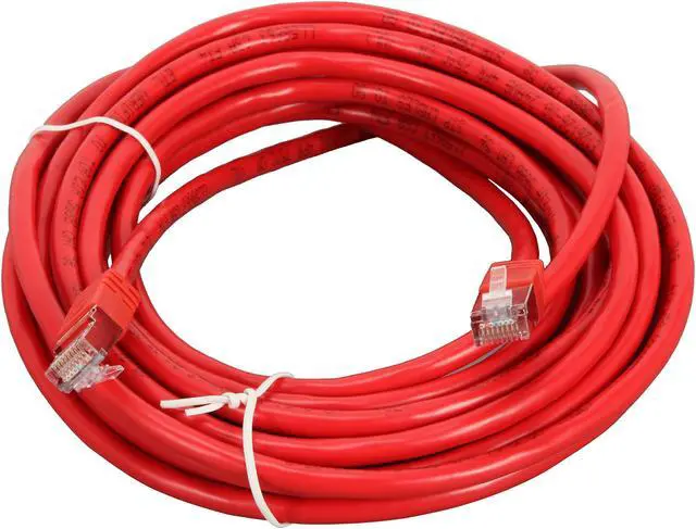 Alt view image 2 of 3 - C2G 27267 Cat5e Cable - Snagless Shielded Ethernet Network Patch Cable, Red (25 Feet, 7.62 Meters)
