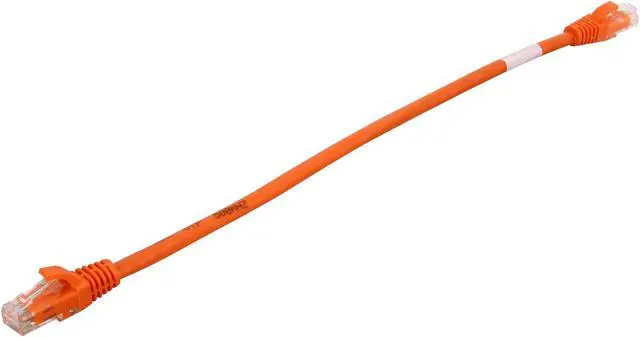 Alt view image 2 of 3 - C2G 27810 Cat6 Cable - Snagless Unshielded Ethernet Network Patch Cable, Orange (1 Foot, 0.30 Meters)