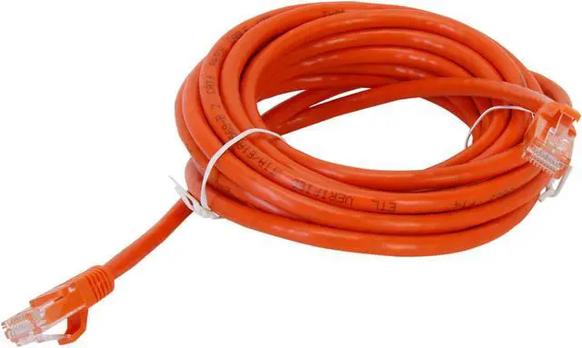 Alt view image 2 of 3 - C2G 27814 Cat6 Cable - Snagless Unshielded Ethernet Network Patch Cable, Orange (14 Feet, 4.26 Meters)