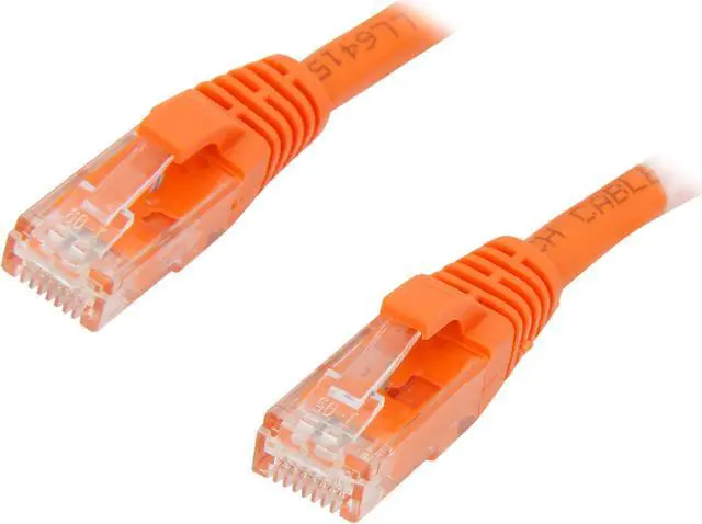 Main image of C2G 27813 Cat6 Cable - Snagless Unshielded Ethernet Network Patch Cable, Orange (10 Feet, 3.04 Meters)