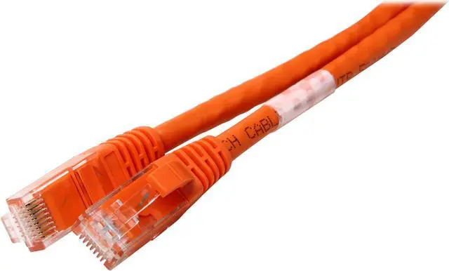 Main image of C2G 27811 Cat6 Cable - Snagless Unshielded Ethernet Network Patch Cable, Orange (3 Feet, 0.91 Meters)