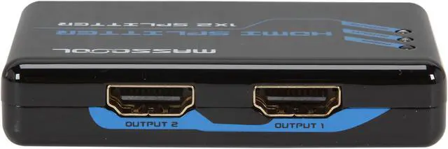 Alt view image 4 of 7 - MASSCOOL AHS-102 HDMI SPLITTER 1x2 (1in 2 Out)