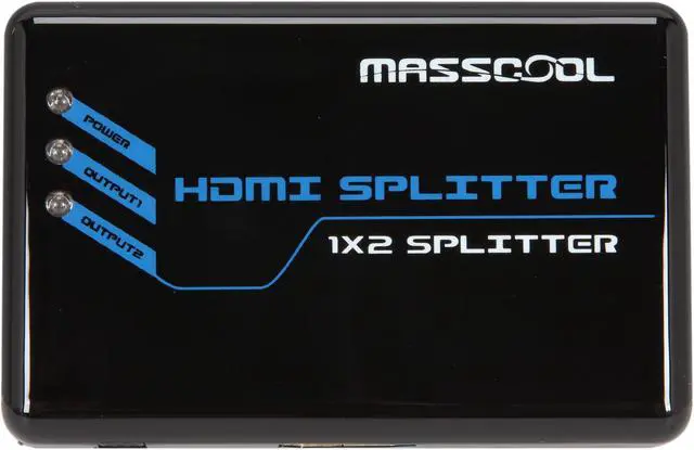Alt view image 5 of 7 - MASSCOOL AHS-102 HDMI SPLITTER 1x2 (1in 2 Out)
