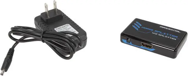 Alt view image 6 of 7 - MASSCOOL AHS-102 HDMI SPLITTER 1x2 (1in 2 Out)