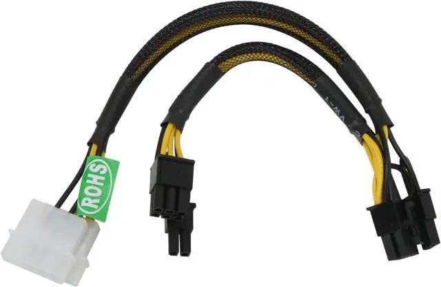 Alt view image 2 of 3 - Athena Power CABLE-MPCIE4628 6 in. / 8 in.  Cable Male to Male