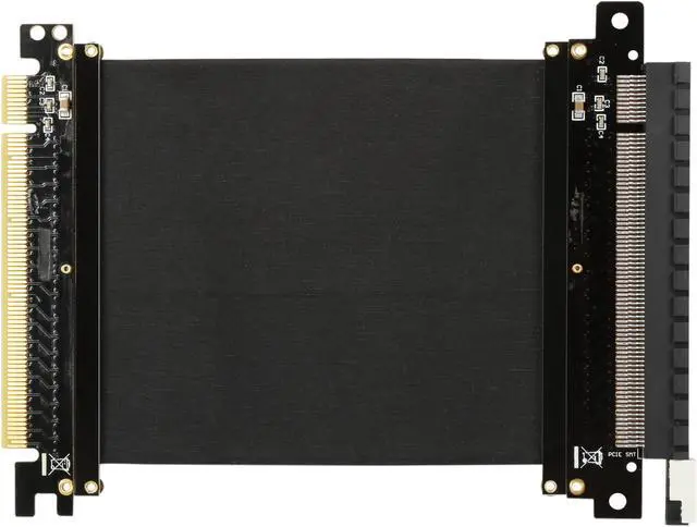 Alt view image 2 of 4 - Athena Power 100mm/3.94" CABLE-PCIE16A1-10V2 GPU Server / Gaming PCI-E x16 to x16 3.0 Extender Riser Cable Female to Male