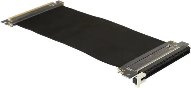 Alt view image 3 of 4 - Athena Power 200mm/7.87" CABLE-PCIE16A1-20V2 GPU Server / Gaming PCI-E x16 to x16 3.0 Extender Riser Cable Female to Male