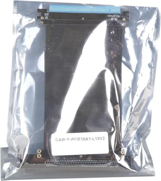 Alt view image 7 of 7 - Athena Power 150mm/5.91" CABLE-PCIE16A1-L15V2 90-Degree Left Angle Flexible GPU Server / Gaming PCI-E x16 to x16 3.0 Extender Riser Cable Female to Male