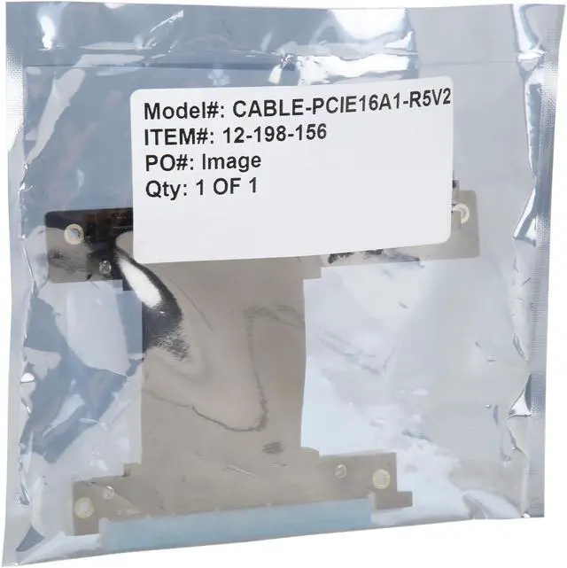 Alt view image 6 of 6 - Athena Power CABLE-PCIE16A1-R5V2 Focus 1U/2U Chassis, 50mm Straight PCI-E x16, PCIe 3.0 High Quality Flexible EMI Shielded Ribbon 90-Degree Right Angle Riser Cable, Wide Range Verticle Mounting GPU Support