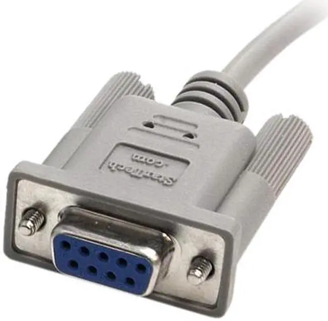 Alt view image 2 of 2 - StarTech.com Model SCNM9FF 10 ft. Cross Wired Serial/Null Modem Cable DB9 F/F Female to Female