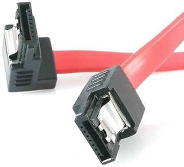 Main image of StarTech.com LSATA18RA1 1.5 ft. Latching SATA Cable M/M 1 Right Angle