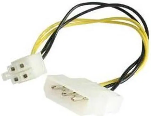 Main image of StarTech 6in LP4 to P4 Auxiliary Power Cable Adapter