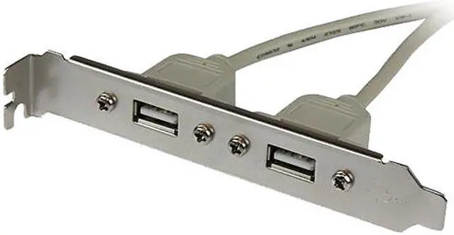 Alt view image 2 of 4 - StarTech.com USBPLATE 2-Port USB A Female Slot Plate Adapter