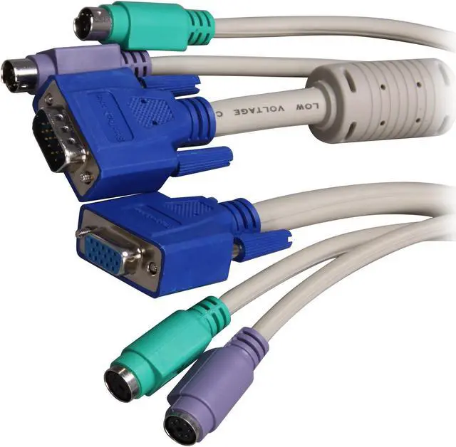 Alt view image 2 of 3 - StarTech.com 25 ft. PC99 3-in-1 Keyboard, Monitor, Mouse Extension Cable 3N1PS2EXT25