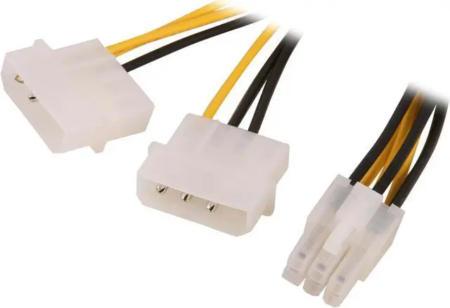 Main image of StarTech.com LP4PCIEXADAP 6 in. LP4 to 6 pin PCI Express Video Card Power Adapter Male to Male