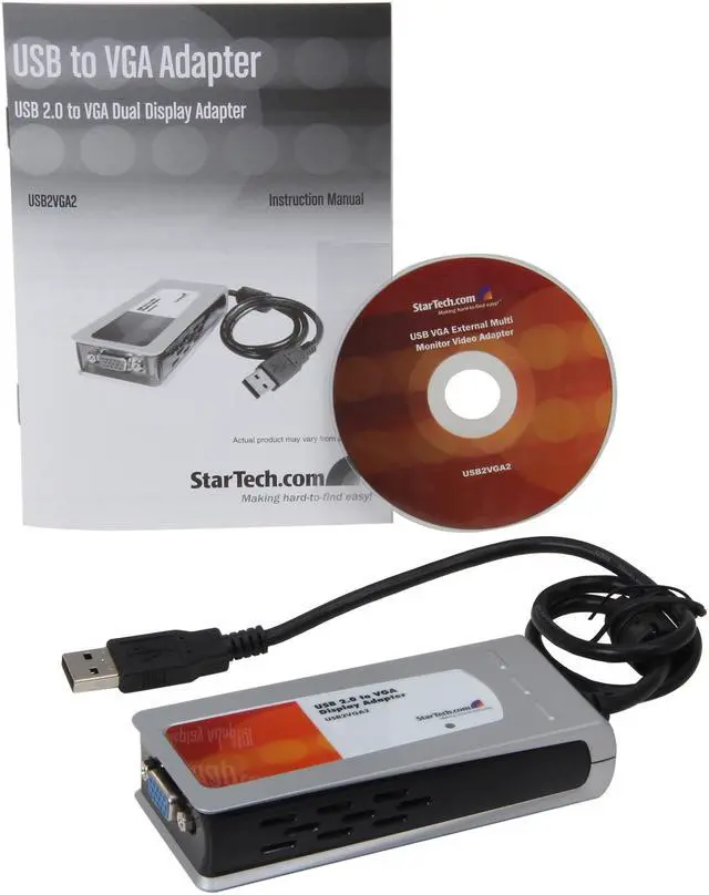 Alt view image 5 of 6 - StarTech.com USB2VGA2 USB VGA External Dual or Multi Monitor Video Adapter - High Resolution