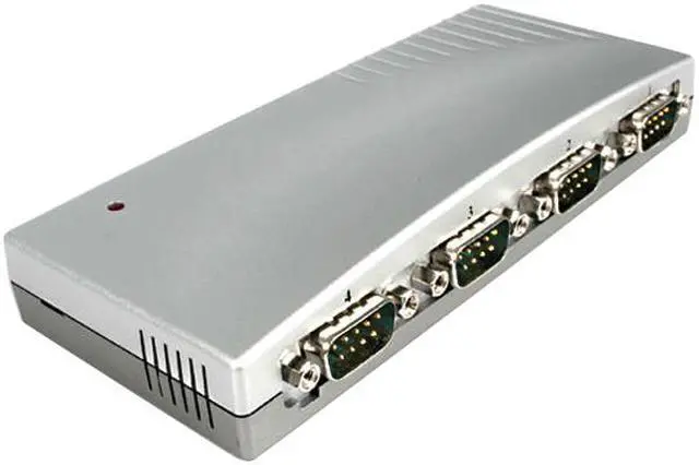 Main image of StarTech.com ICUSB2324 USB to Serial Adapter Hub - 4 Port - Bus Powered - DB9 (9-pin) - USB Serial - FTDI USB to Serial Adapter