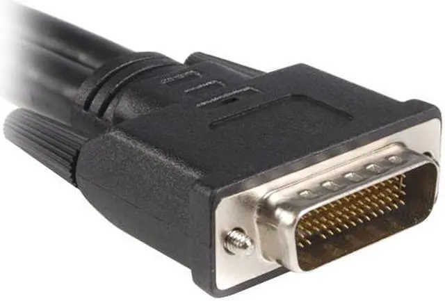 Alt view image 2 of 3 - StarTech.com DMSDVIDVI1 Black Connector A: DMS /LFH59 Male

Connector B: DVI-I Dual Link Female Male to Female LFH 59 Male to Dual Female DVI I DMS 59 Cable