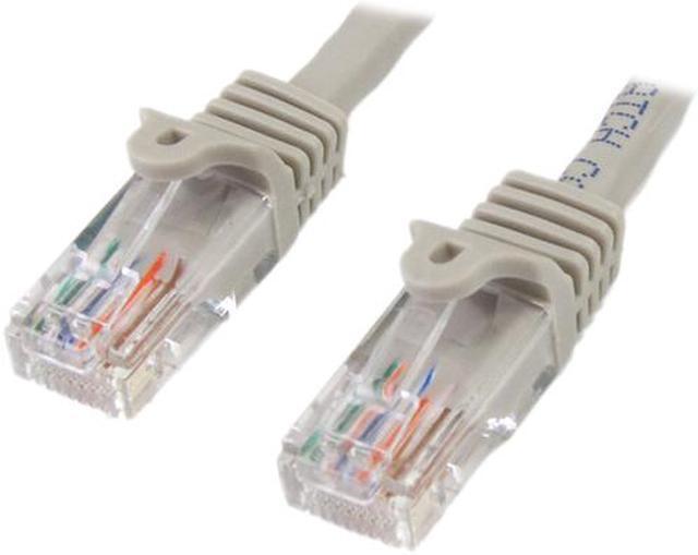 Main image of StarTech.com 45PATCH15GR 15 ft. Cat 5E Gray Snagless UTP Patch Cable