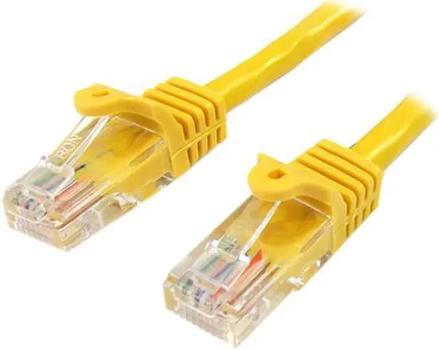 Main image of StarTech.com 45PATCH6YL 6 ft. Cat 5E Yellow Cat5e Snagless UTP Patch Cable