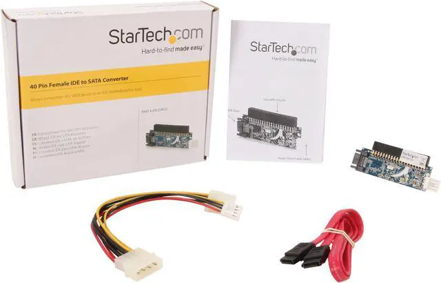 Alt view image 7 of 7 - StarTech.com IDE2SAT25 40 Pin Female IDE to SATA Adapter Converter - Connect a SATA device to an IDE controller - IDE to SATA Converter