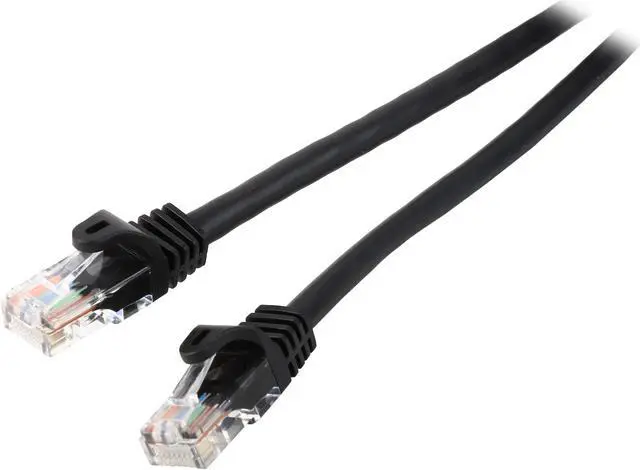 Main image of StarTech.com 45PATCH10BK 10 ft. Cat 5E Black Cat5e Snagless Patch Cable