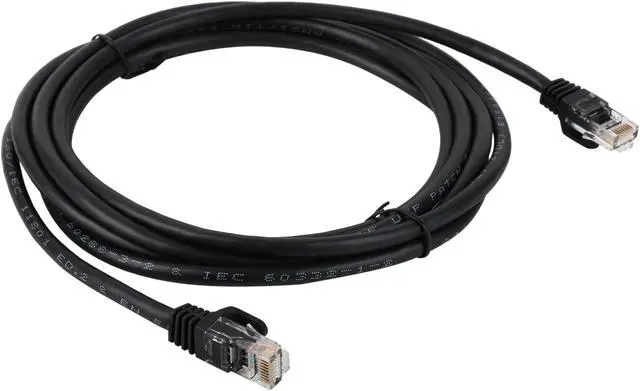 Alt view image 2 of 3 - StarTech.com 45PATCH10BK 10 ft. Cat 5E Black Cat5e Snagless Patch Cable