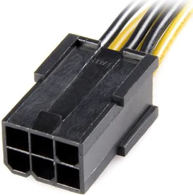 Alt view image 2 of 3 - StarTech.com PCIEX68ADAP 6.1 in. PCI Express 6 pin to 8 pin Power Adapter Cable Female to Male