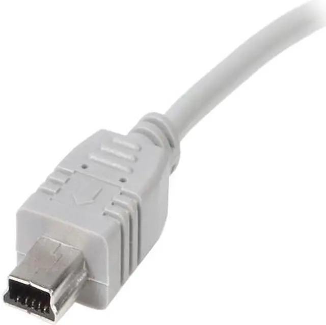 Alt view image 3 of 3 - StarTech.com USB2HABM6 Gray Mini USB Cable - A to Mini B