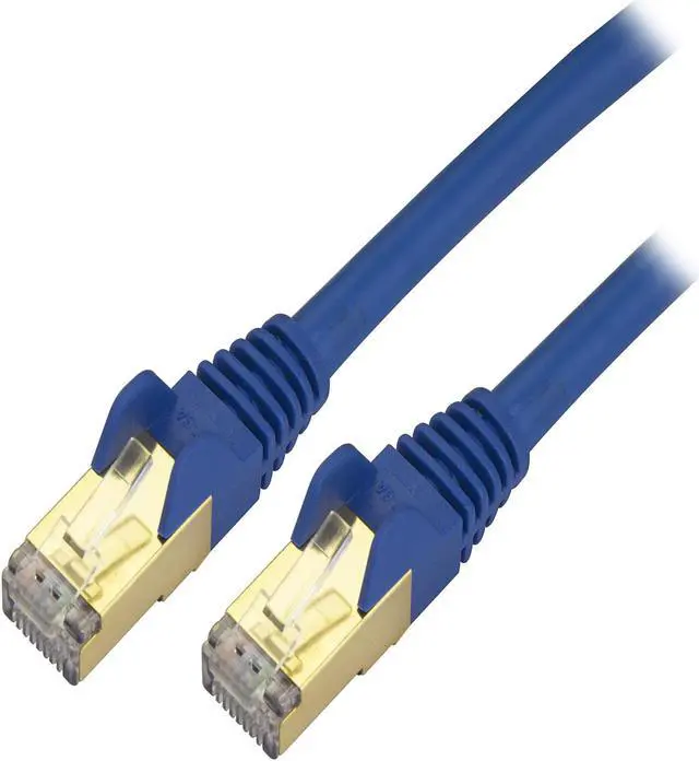Main image of StarTech.com C6ASPAT3BL 3 ft. Cat 6 Blue Shielded Network Cable