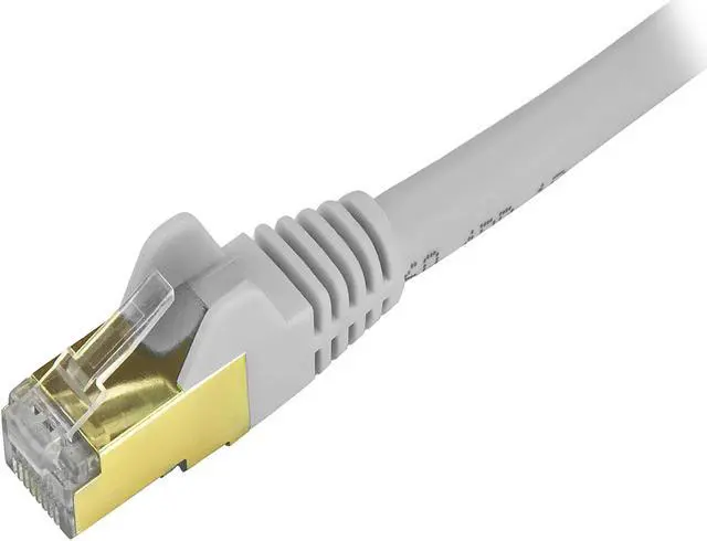 Alt view image 2 of 2 - StarTech.com C6ASPAT10GR 10 ft. Cat 6 Gray Shielded Network Cable