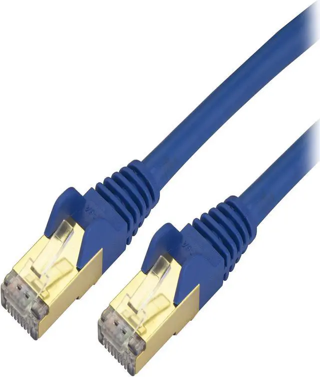 Main image of StarTech.com C6ASPAT10BL 10 ft. Cat 6 Blue Shielded Network Cable