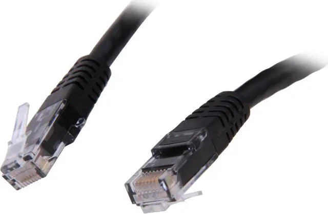 Main image of StarTech.com C6PATCH10BK Cat6 Ethernet Cable - 10 ft - Black - Patch Cable - Molded Cat6 Cable - Network Cable - Ethernet Cord - Cat 6 Cable - 10ft
