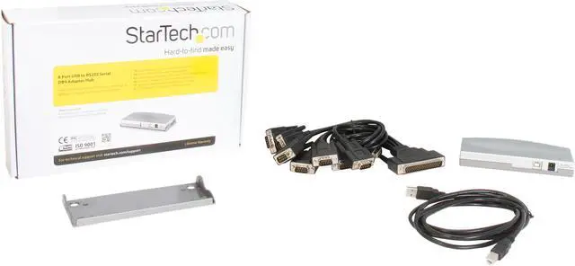 Alt view image 5 of 5 - StarTech.com ICUSB2328 USB to Serial Adapter Hub - 8 Port - DB9 (9-pin) - USB Serial - FTDI USB to RS232 Adapter - USB Serial