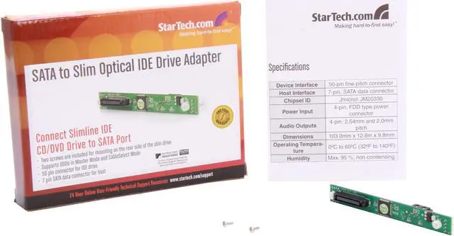 Alt view image 4 of 4 - StarTech.com OPT2SATA SATA to Slim Optical IDE Drive Adapter